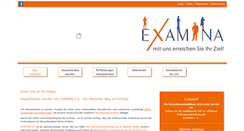 Desktop Screenshot of examina-ev.de